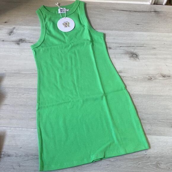 Princess Polly Organic Cotton Classic Tank Dress Green NWT in packaging - Picture 7 of 9